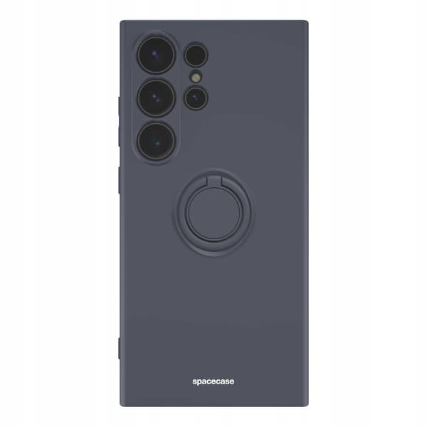 Spacecase Silikonecase Ring För Samsung Galaxy S24 Ultra Black
