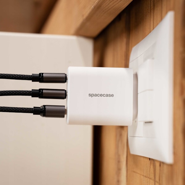 Rymdfall Usb Laddare 30W Piston För Telefon Typ C Vit Sc004W