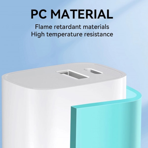 Wozinsky WGWCW USB-A USB-C 20W vegglader - hvit