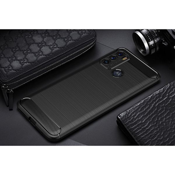 TECH-PROTECT TPUCARBON MOTOROLA MOTO G60 SVART
