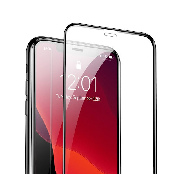 BASEUS 2 GLASS MED RAMME IPHONE 11 PRO / IPHONE XS / IPHONE X BLACK