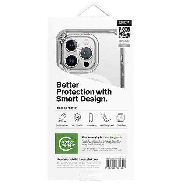 UNIQ LifePro Xtreme iPhone 15 Pro 6.1 fodral Magclick Charging transparent/frost clear