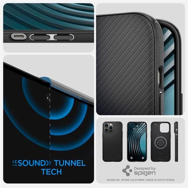 SPIGEN MAG ARMOR IPHONE 14 PRO MAT SVART