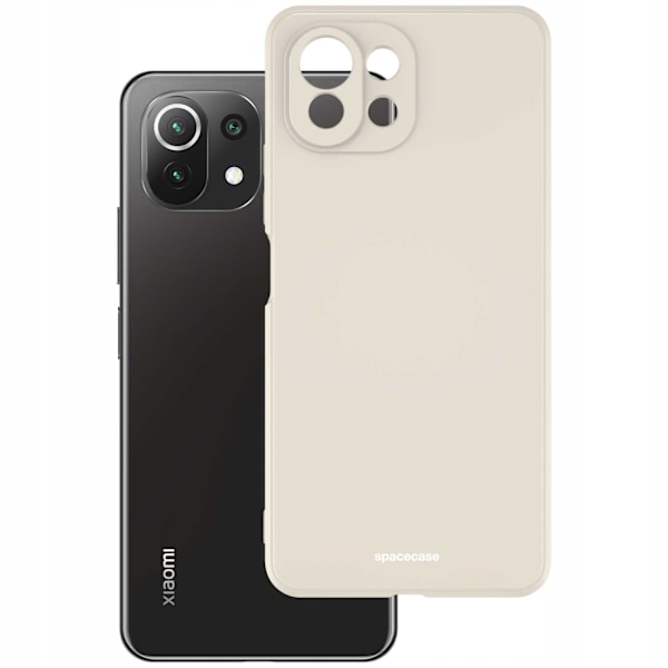 Spacecase Silikonfodral För Xiaomi Mi 11 Lite Bone