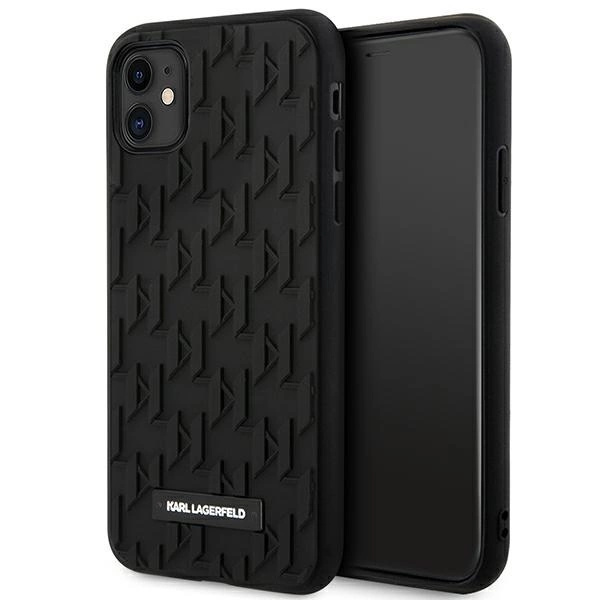 KARL LAGERFELD 3D MONOGRAM COVER TIL IPHONE 11 / XR - SORT