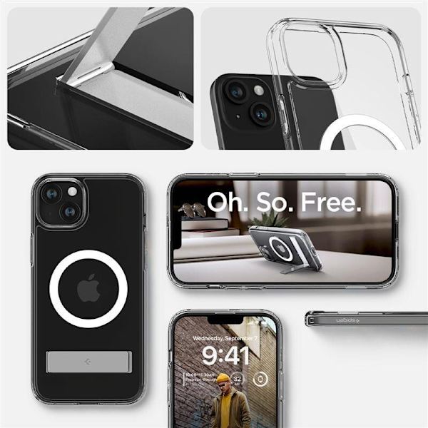 Spigen Ultra Hybrid S MagSafe, krystallklar - iPhone 15