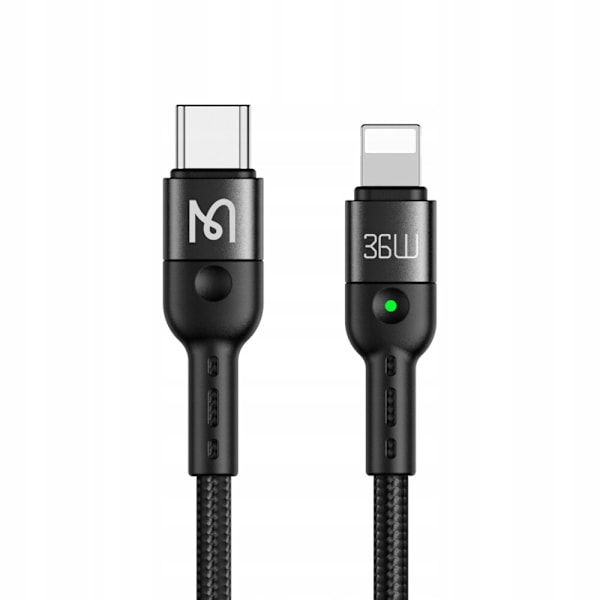 MCDODO USB-C LIGHTNING SPIRAL FJÄDER KABEL SNABB IPHONE LED 2M