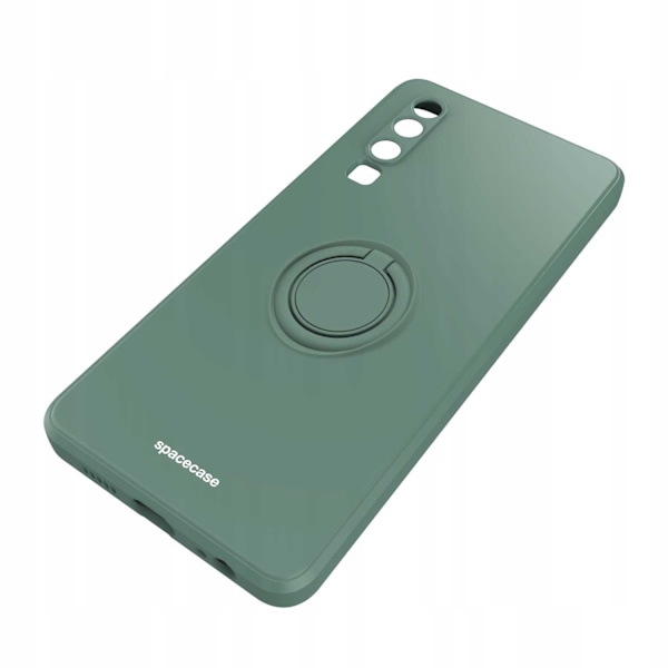 Spacecase Silikonecase Ring För Huawei P30 Green