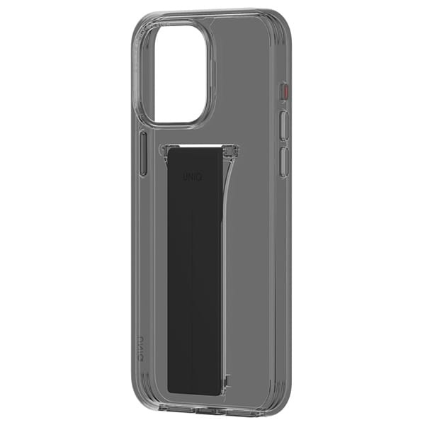 UNIQ Heldro Mount fodral med stativ iPhone 15 Pro 6.1" rök/ånga rök