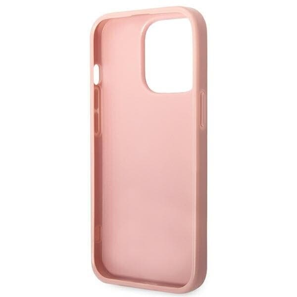 Guess GUHCP14XHGGSHP iPhone 14 Pro Max 6.7 rosa/rosa hardt deksel Glitter Script