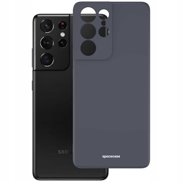 Spacecase Silikonecase Till Galaxy S21 Ultra Black Case