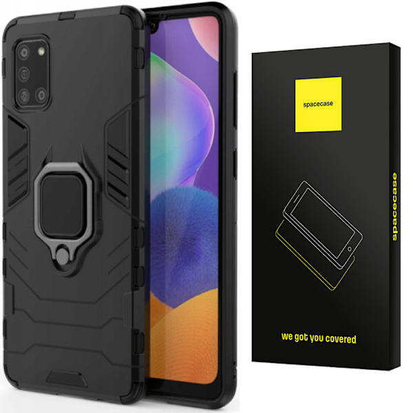 Spacecase Case Cover Till Samsung Galaxy A31 Black Sc X-Ring