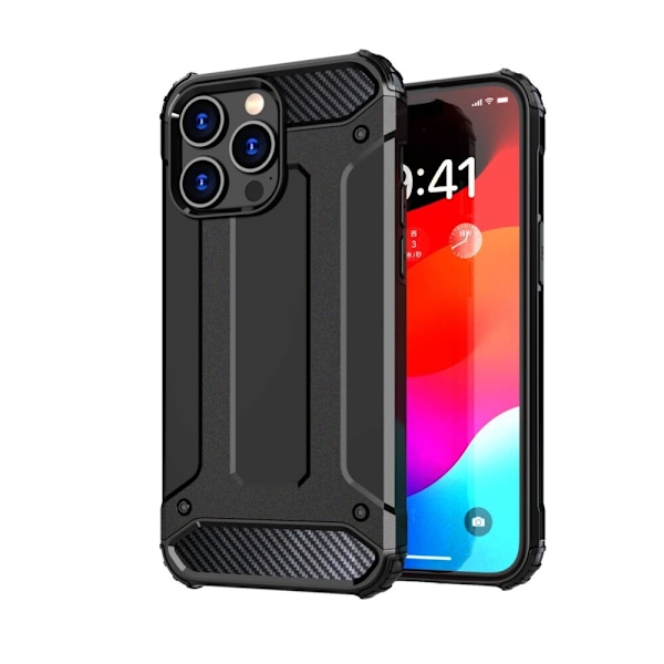 HYBRID ARMOR CASE TIL IPHONE 15 PRO MAX BLUE