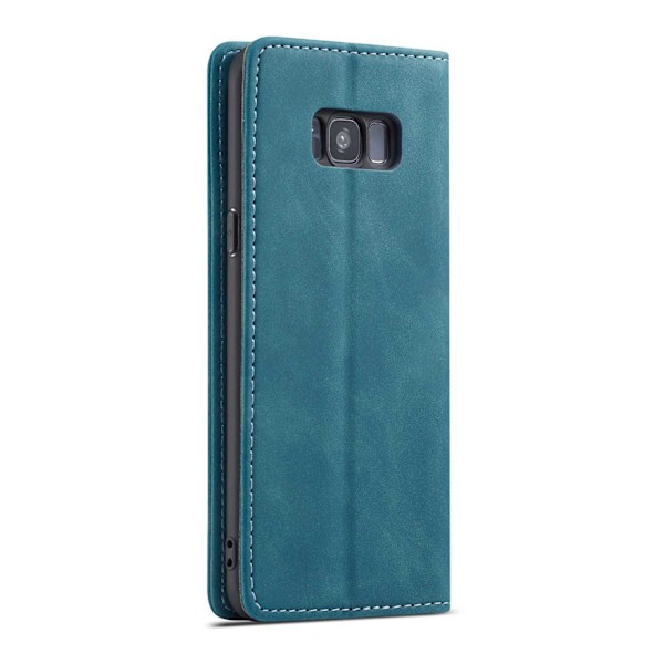 Spacecase Fodral Plånbok Galaxy S8+ Blå Ficka Skin