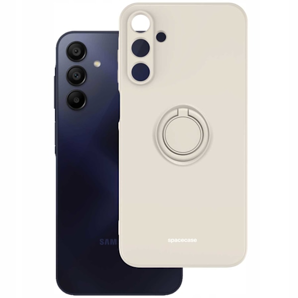 Spacecase Silikoncase Ring För Samsung Galaxy A15 4G 5G Bone
