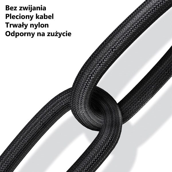 USAMS U33 blixtflätad kabel 1,2m 2A Snabbladdning blå/cyan SJ360USB02 (US-SJ360)