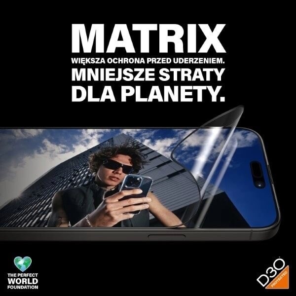 PANZERGLASS MATRIX ULTRA-WIDE-FIT HYBRIDGLAS TIL IPHONE 15 PRO MAX MED POSITIONER