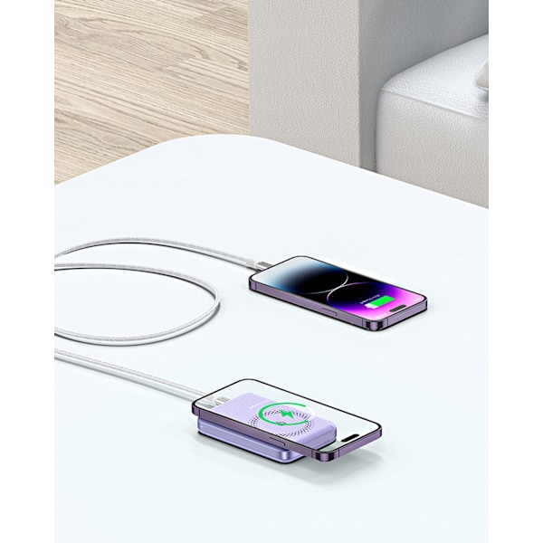 INNOSTYLE POWERSWITCH SNABB INDUKTION POWERBANK FÖR MAGSAFE 10000MAH STATIV LILA