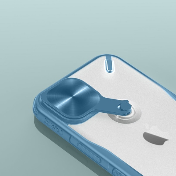 Nillkin Cyclops Case slitesterkt deksel med kameradeksel og sammenleggbart stativ for iPhone 13 svart