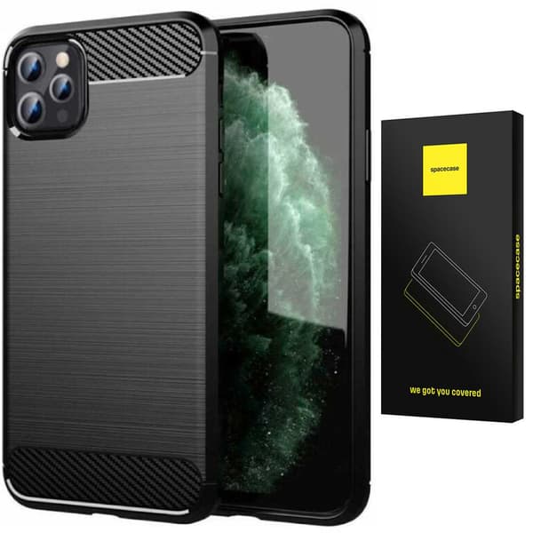 Spacecase Cover Carbon Cover För Iphone 12 Pro Max Black