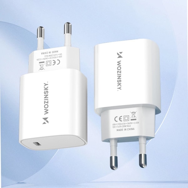 Wozinsky WGWCCW 20W USB-C vegglader - hvit