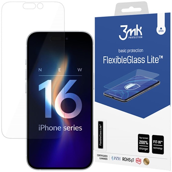 Apple iPhone 16 Plus - 3mk FlexibleGlass Lite