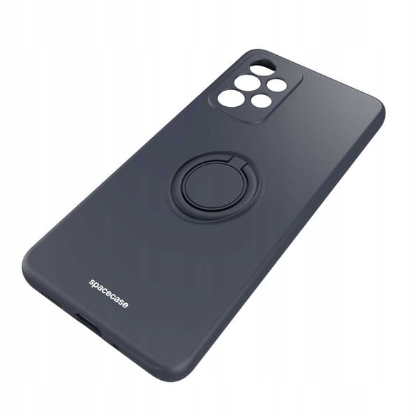 Spacecase Silikonecase Ring För Samsung Galaxy A33 5G Svart Skydd