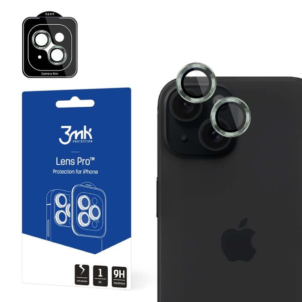 APPLE IPHONE 15 - 3MK LENS PROTECTION PRO ALPHINE GRØN