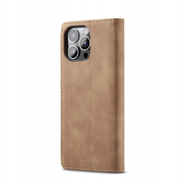 Spacecase Case Cover Till Iphone 13 Pro Max Sc Plånbok Ljusbrun