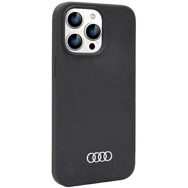 AUDI SILIKONE COVER TIL IPHONE 14 PRO MAX - SORT