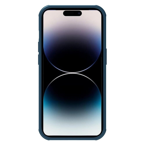 Nillkin Super Frosted Shield Pro beskyttelsesdeksel til iPhone 14 Pro Max bakdeksel blå