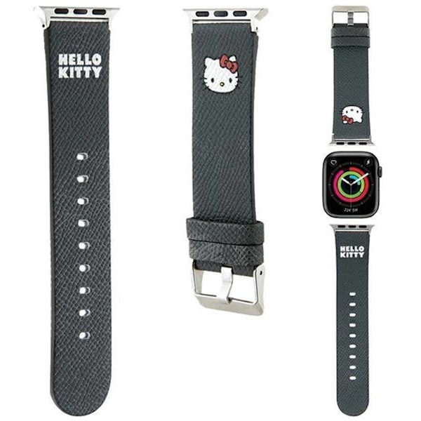 Hello Kitty Kitty hodestropp for Apple Watch 38/40/41mm - svart