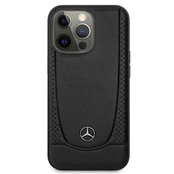 MERCEDES LÆDER URBAN COVER TIL IPHONE 15 PRO MAX - SORT