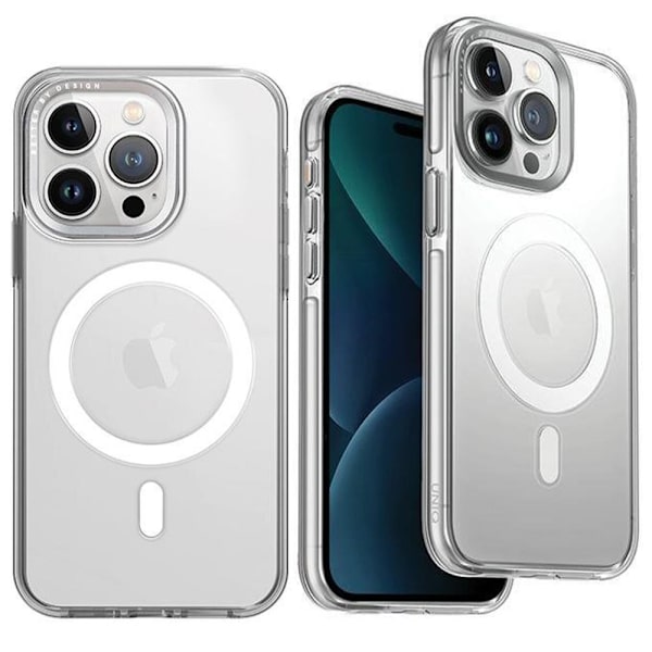UNIQ-deksel Calio iPhone 15 Pro Max 6.7 Magclick Lader gjennomsiktig/gjennomsiktig