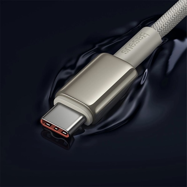 Baseus Tungsten Gold USB-C / USB-C kabel 100W 1m - gull