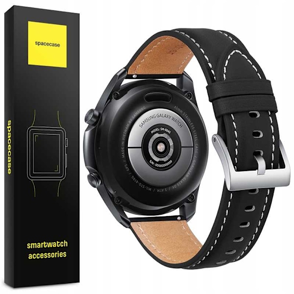 Spacecase Läder Klorrem 20Mm Svart Armband