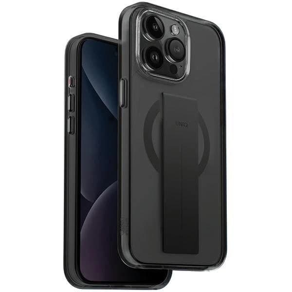 UNIQ HELDRO MAG MAGCLICK OPLADNINGSETUI TIL IPHONE 15 PRO - SORT