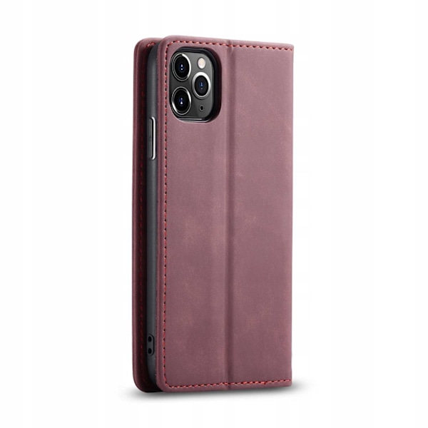 Spacecase Pålbocksväska För Iphone 11 Pro Rött Läderfodral