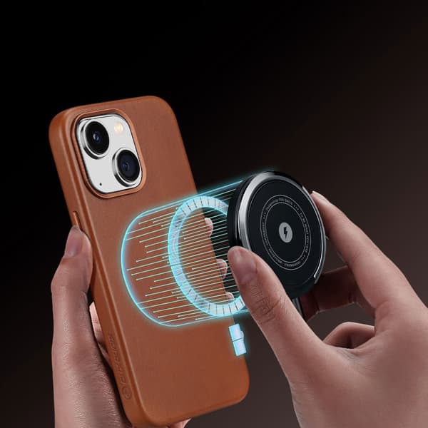 DUX DUCIS CASE MED MAGSAFE TIL IPHONE 14 PLUS BRUN