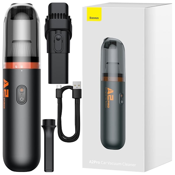 Baseus A2Pro bilstøvsuger 6000Pa 80W sort Svart