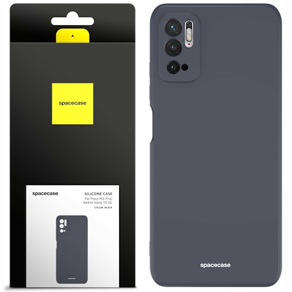 Spacecase Silikonfodral För Poco M3 Pro Note 10 5G Svart