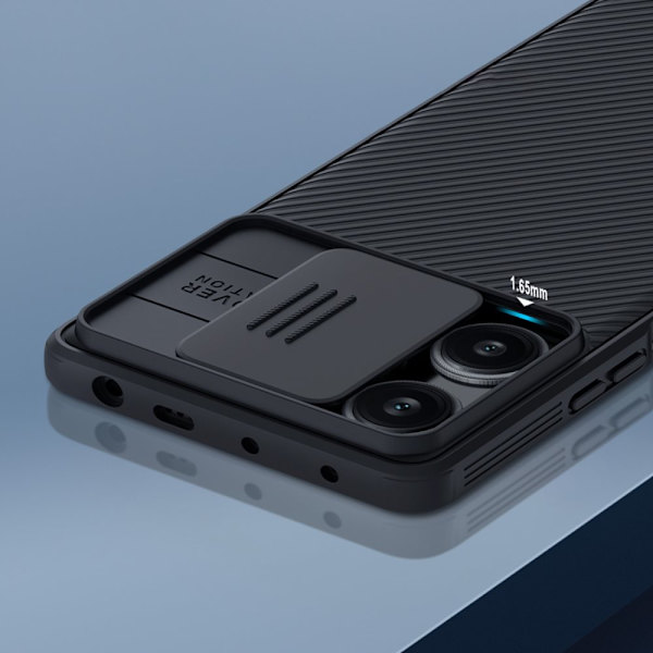 Xiaomi Redmi Note 12 Turbo / Xiaomi Poco F5 Armor-deksel med Nillkin CamShield Pro-deksel - svart