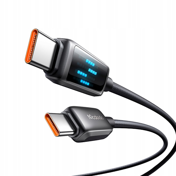 MCDODO USB-C SNABBLADDNINGSKABEL FÖR SAMSUNG APPLE USB TYP C 100W 1M LED
