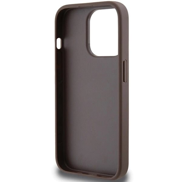 Guess 4G Stripe Collection beskyttelsesdeksel til iPhone 15 Pro Max - brun