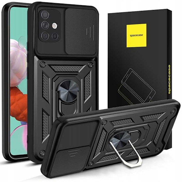 Spacecase Case Cover För Samsung Galaxy A51 Svart Skydd