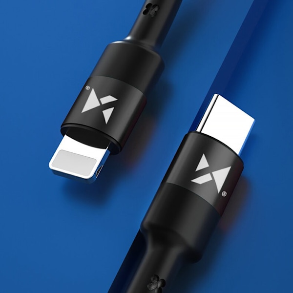 Wozinsky USB Type C - Lightning Power Delivery-kabel 18W 2m svart (WUC-PD-CL2B)