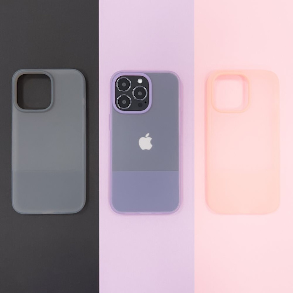 Kingxbar Plain Series beskyttelsesdeksel til iPhone 13 silikondeksel grå