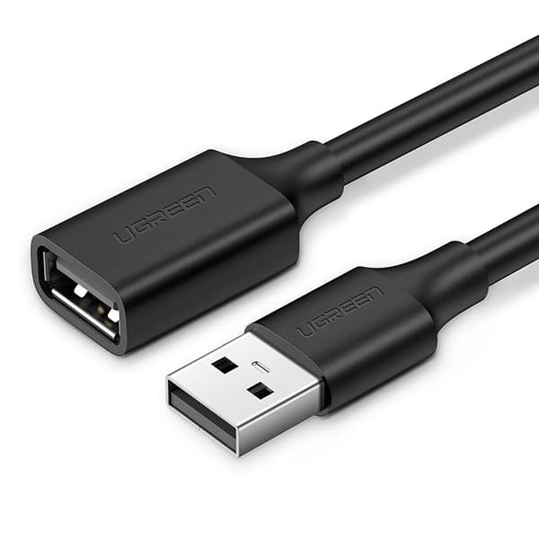 Ugreen forlengelse USB 2.0-adapter 5m svart (US103)