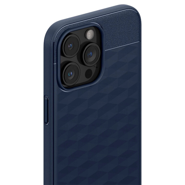 CASEOLOGY PARALLAX MAG ETUI MED MAGSAFE TIL IPHONE 15 PRO MAX - MARINEBLÅ