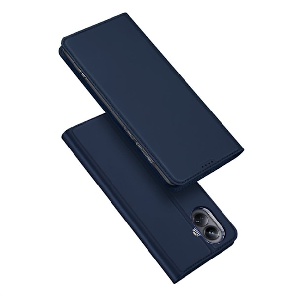 Dux Ducis Skin Pro-veske for Realme 10 Pro Flip Cover Card-lommebok? blå stativ